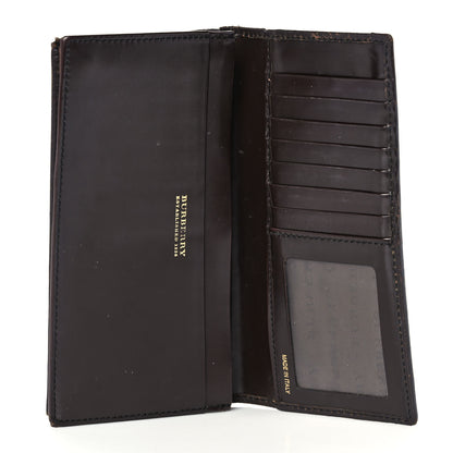Burberry Haymarket Check Penrose Continental Wallet Chocolate 5 of 10