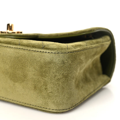 Chanel Suede Calfskin Mini Souplissimo Flap Khaki 9 of 10
