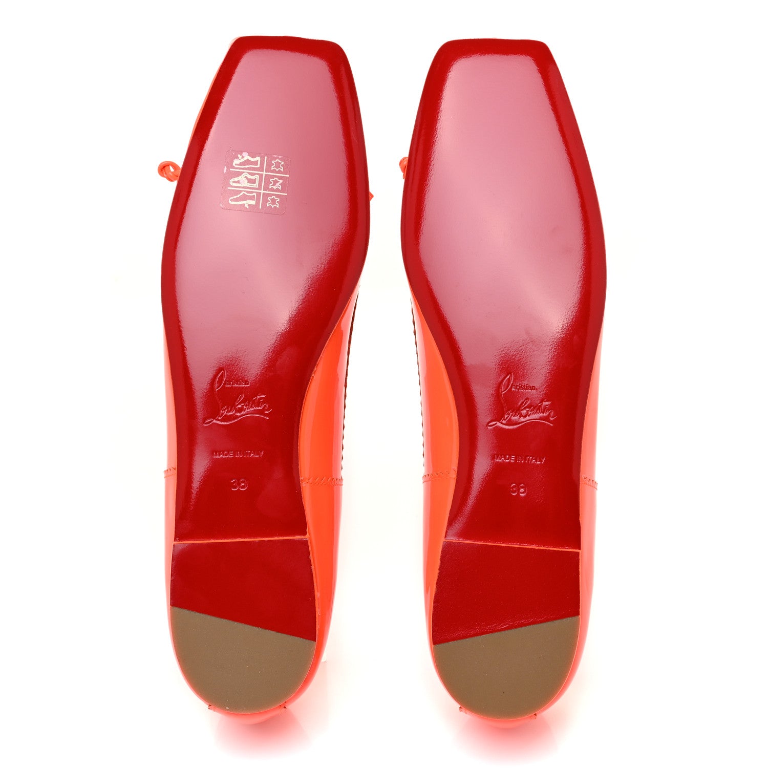 Christian Louboutin Patent Mamadrague Flats 38 Sunrise 5 of 8