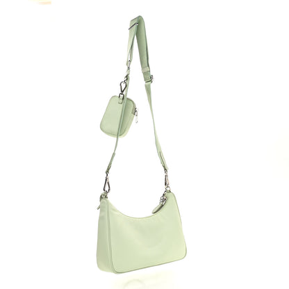 Prada Re-Nylon Saffiano Re-Edition 2005 Shoulder Bag Acqua 3 of 10