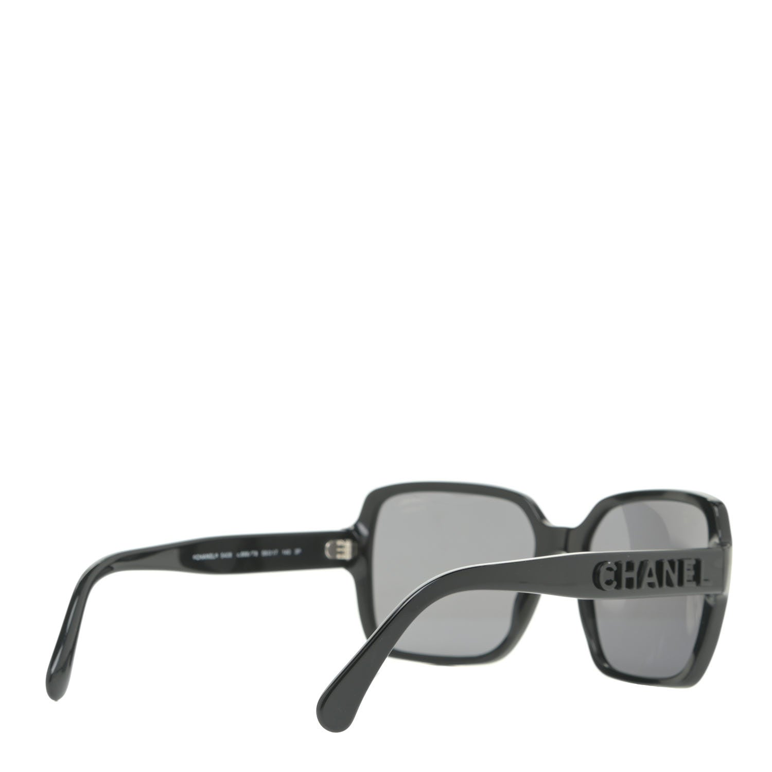 Chanel Acetate Polarized Square Sunglasses 5408 Black 4 of 8
