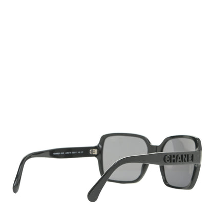 Chanel Acetate Polarized Square Sunglasses 5408 Black 4 of 8