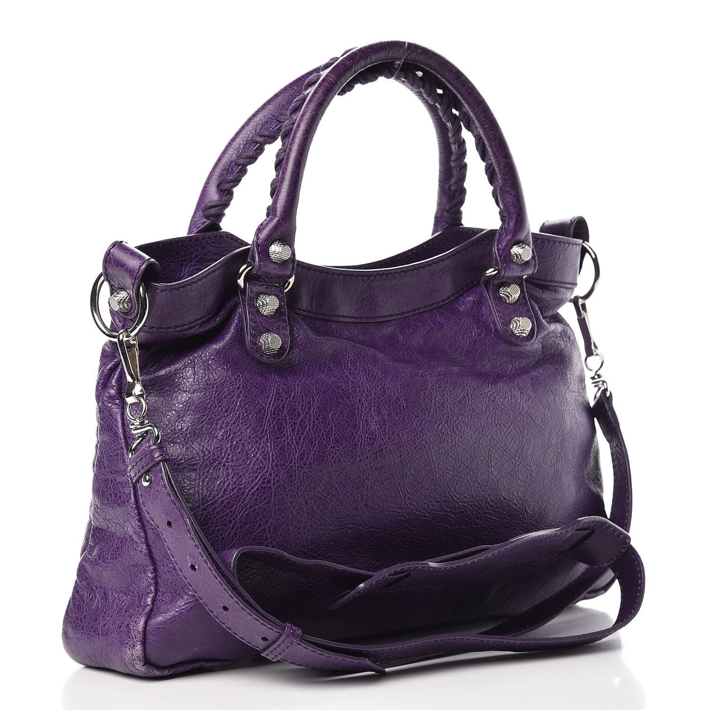 Agneau Giant 12 Silver Hardware Town Dark Violet