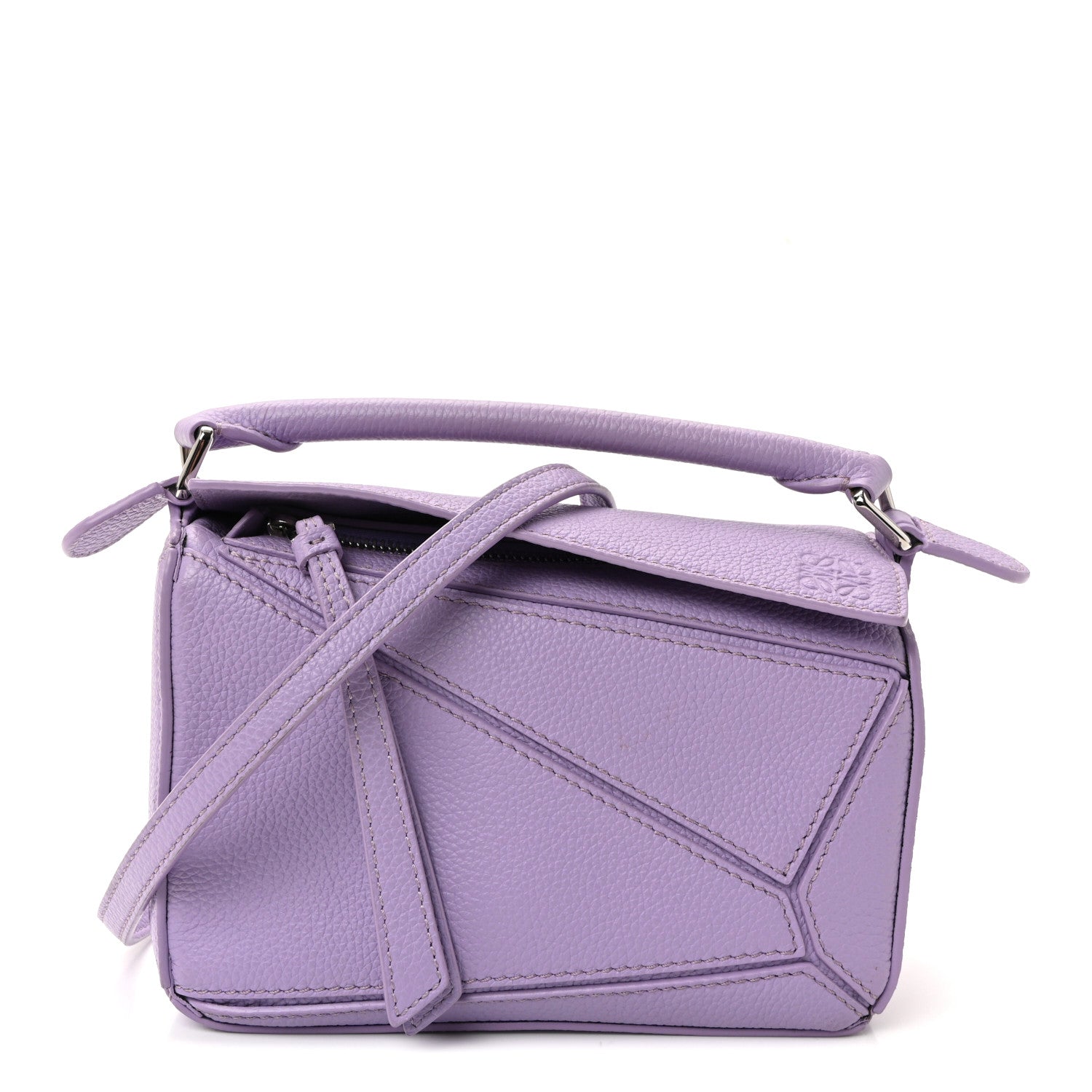 Loewe Calfskin Mini Puzzle Bag Light Mauve 1816529 – FASHIONPHILE