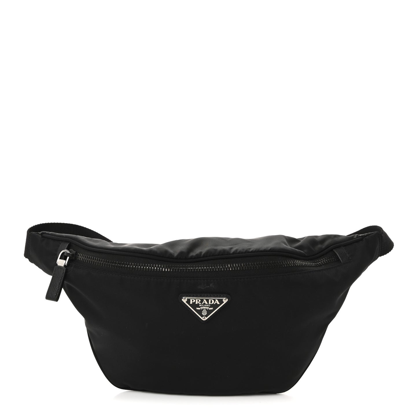 Tessuto Re-Nylon Saffiano Belt Bag Black