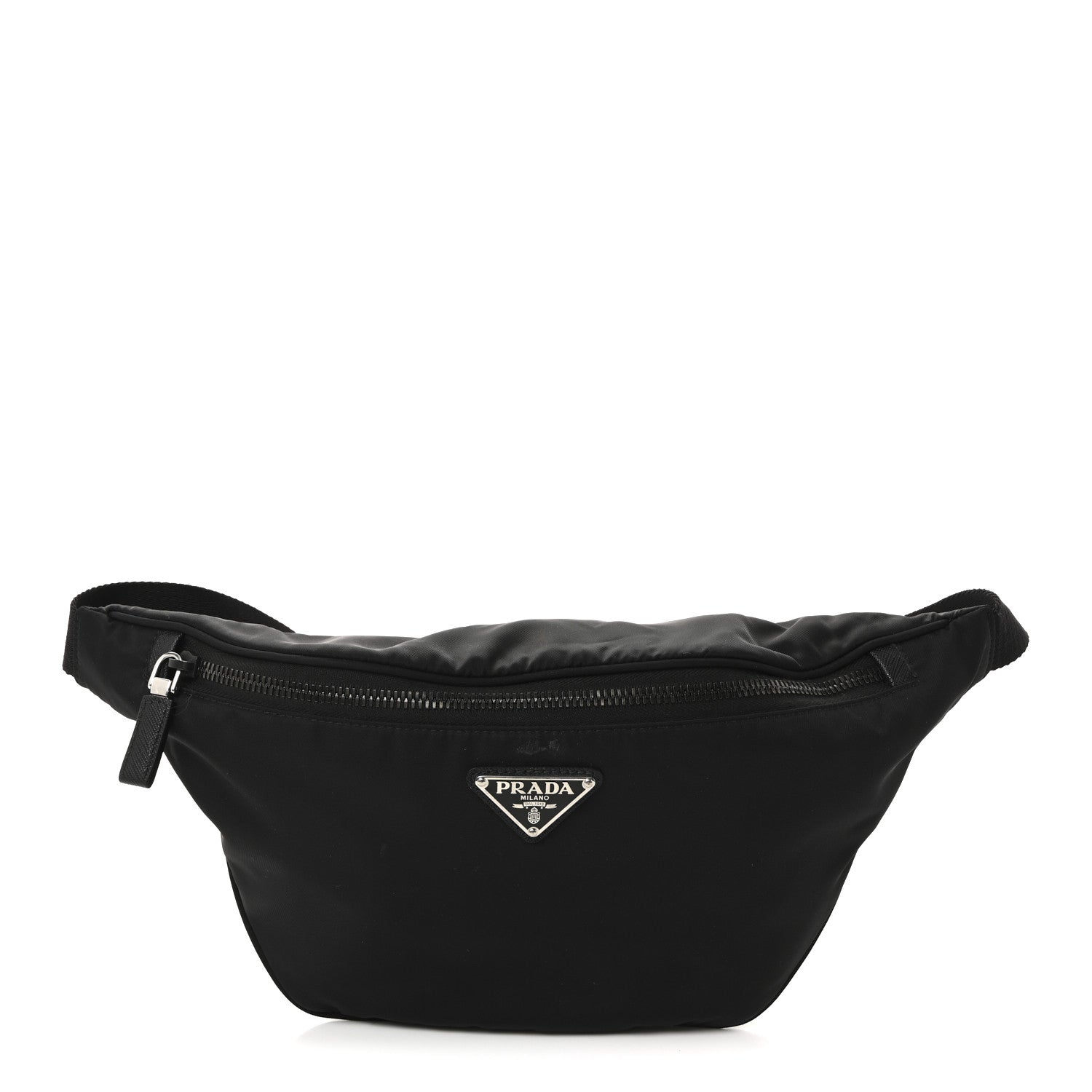 Prada Tessuto Re-Nylon Saffiano Belt Bag Black 1 of 9