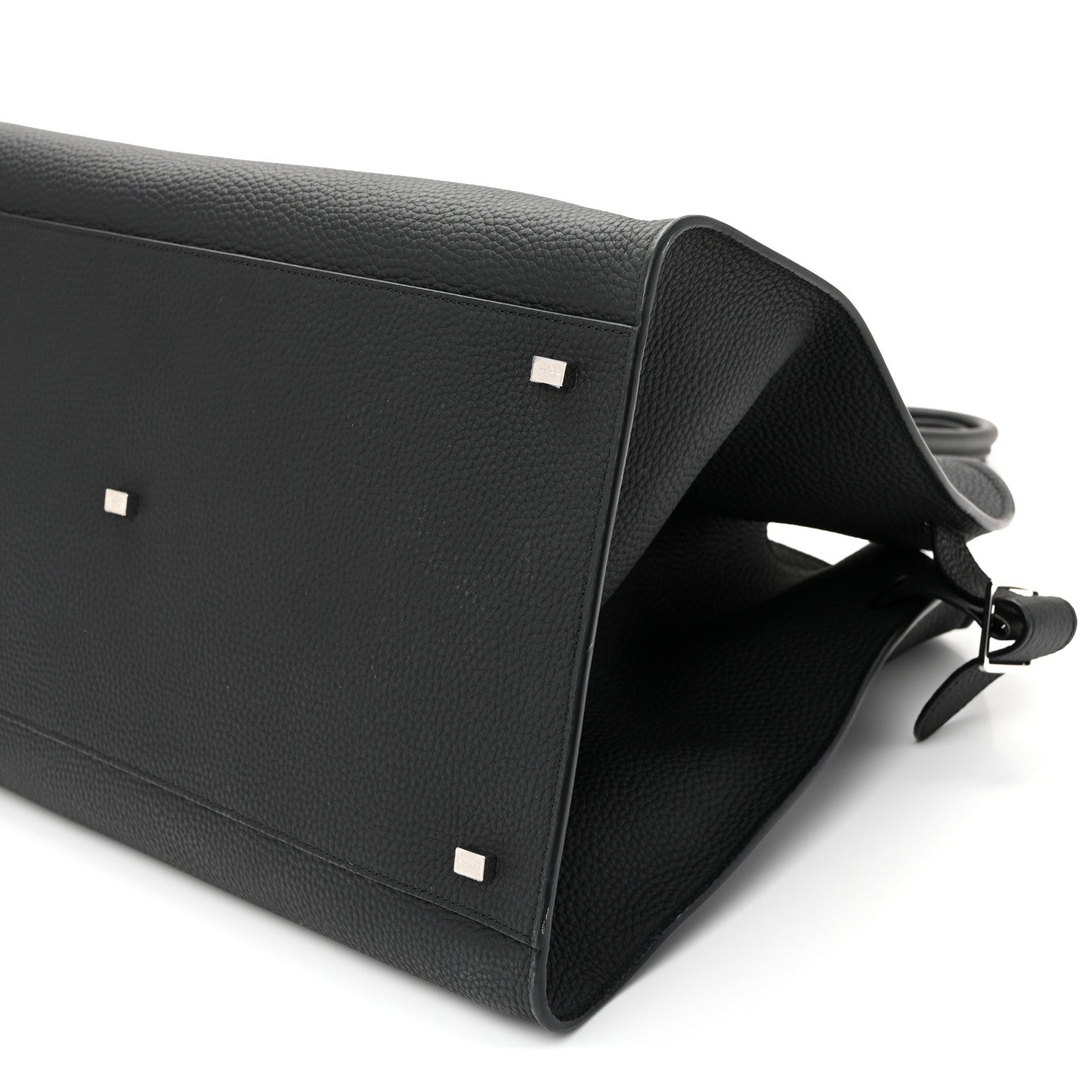 The Row Grained Calfskin Soft Margaux 17 Black 10 of 10