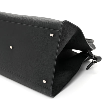 The Row Grained Calfskin Soft Margaux 17 Black 10 of 10