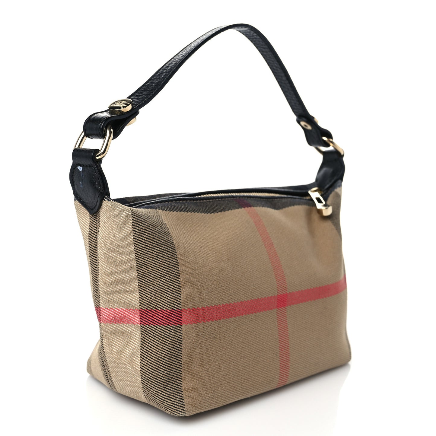 Canvas Check Mini Bag Brown