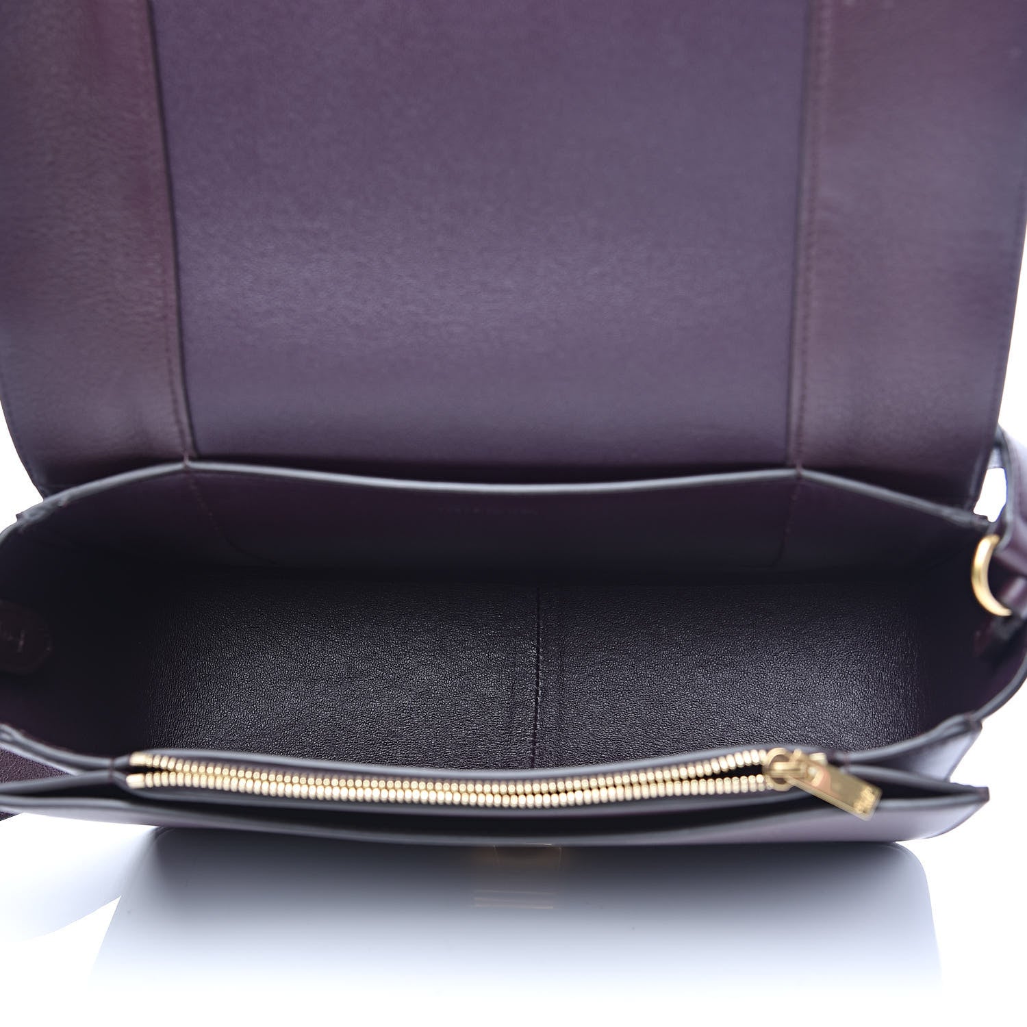 Celine Shiny Smooth Calfskin Medium Frame Shoulder Bag Velvet Desert 5 of 9