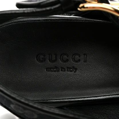 Gucci Monogram Granada Kid Trip 40/72mm Lug Sole Sandals 39 Black 7 of 9