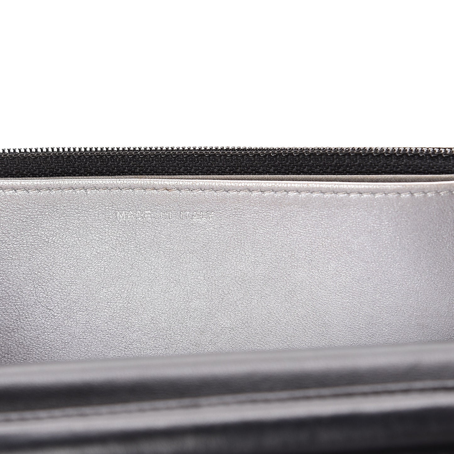 Lambskin Camellia Embossed Wallet on Chain WOC Black