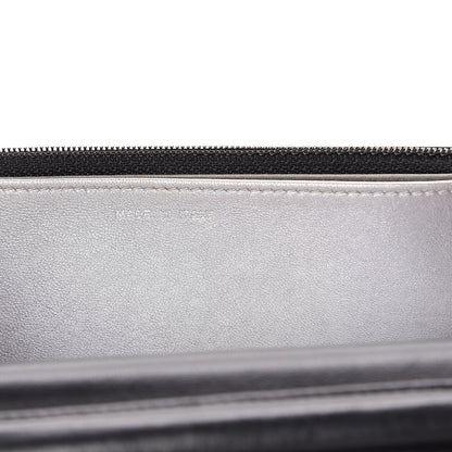 Chanel Lambskin Camellia Embossed Wallet on Chain WOC Black 6 of 9