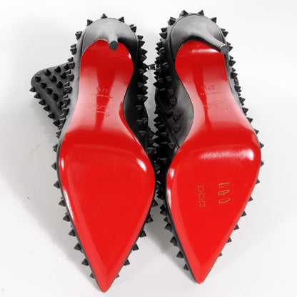Christian Louboutin Kid Snakilta 120 Booties 37.5 Black 4 of 14