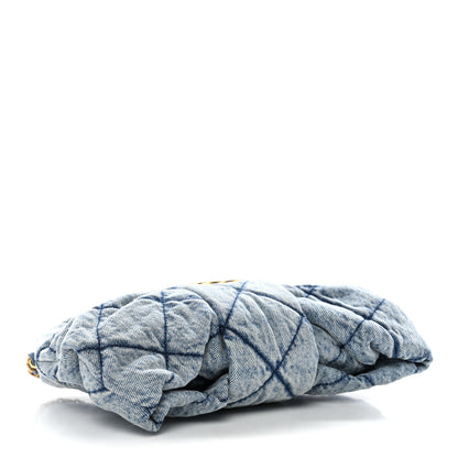Chanel Washed Denim Quilted Mini Bow Bag Blue 4 of 10