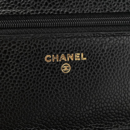 Chanel Caviar Quilted Wallet on Chain WOC Black 5 of 11