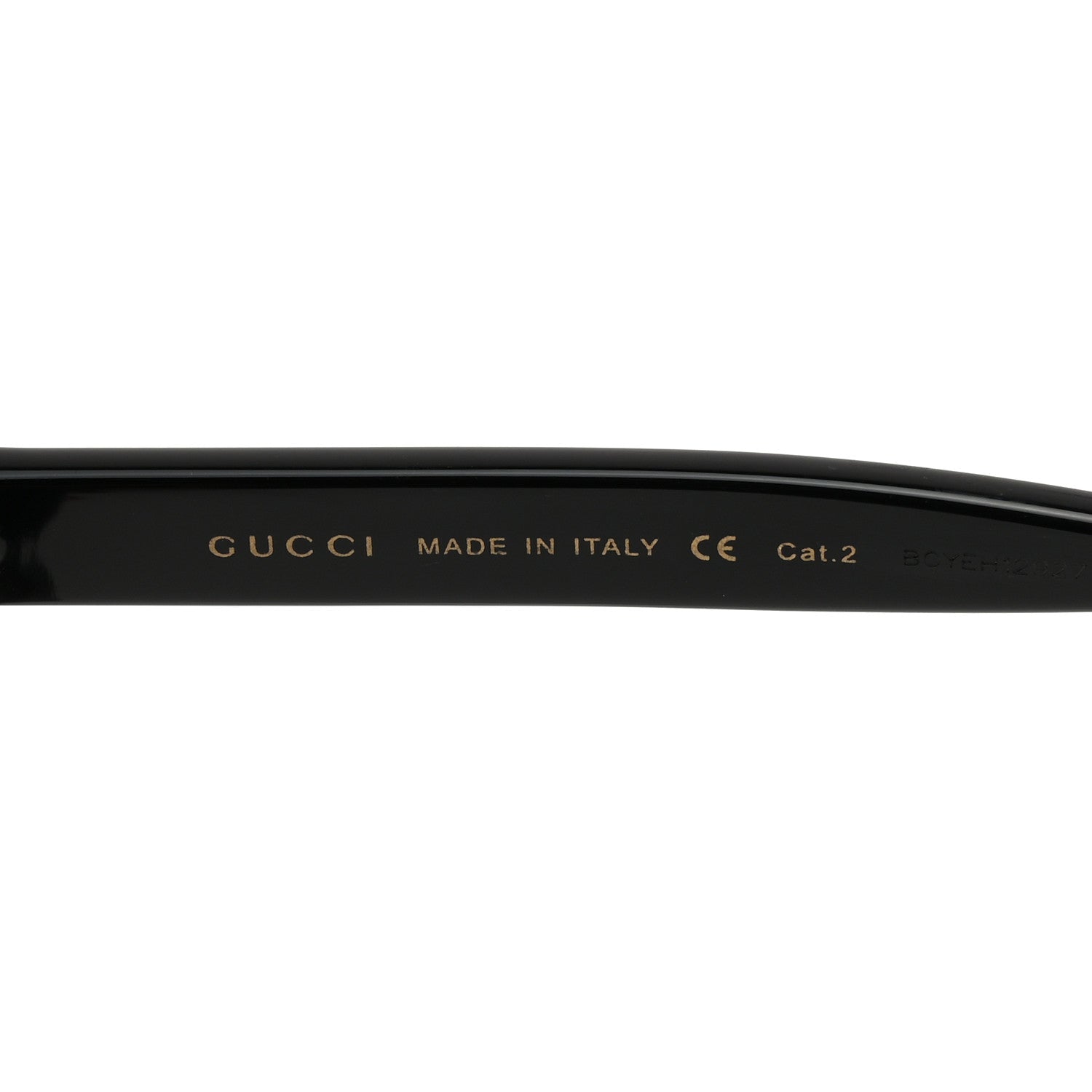 Gucci Acetate Round Frame Sunglasses GG1240S Black White 6 of 8