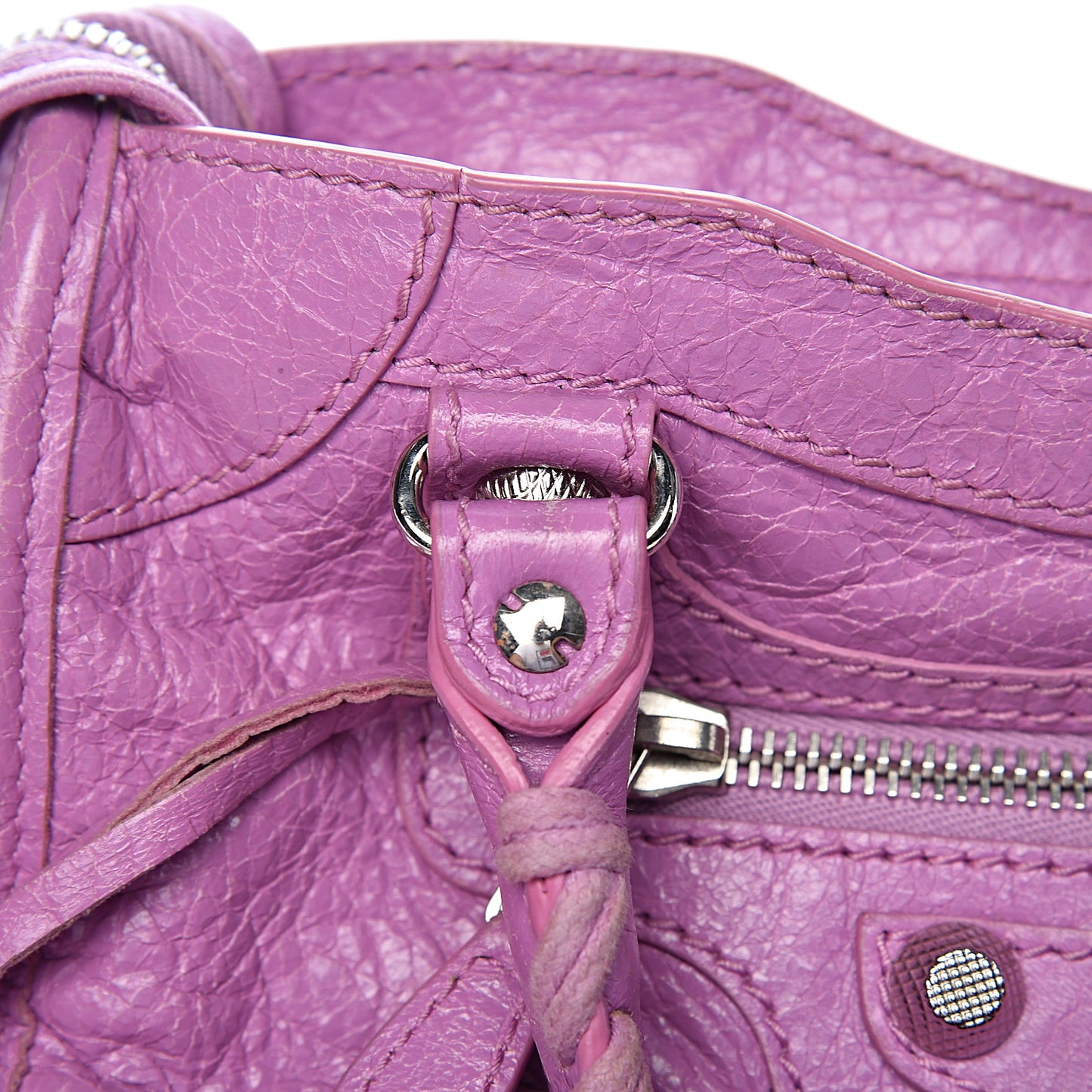 Agneau Giant 12 Silver Hardware Mini City Rose Berlingot