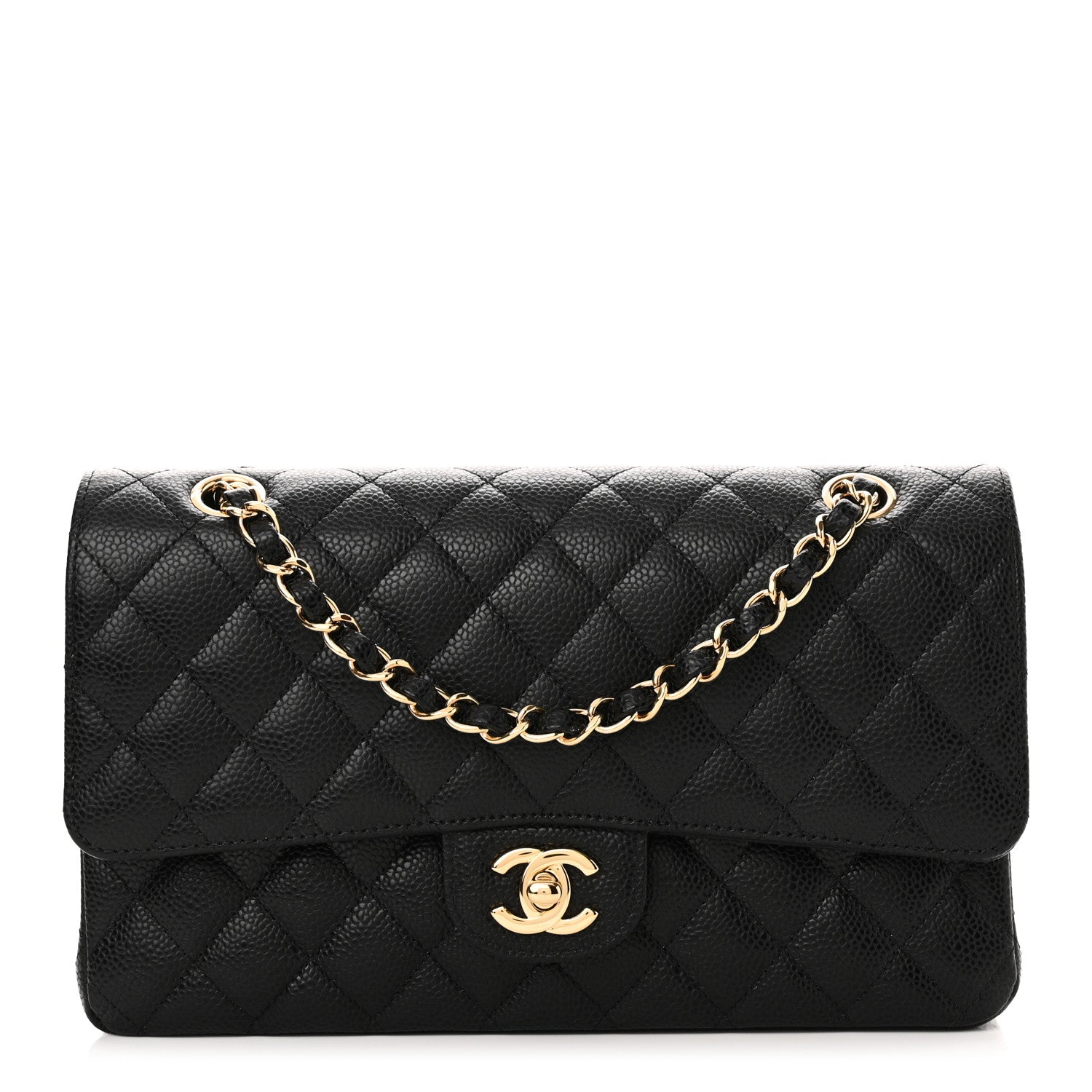 Chanel Caviar Quilted Medium Double Flap Black 1 of 11