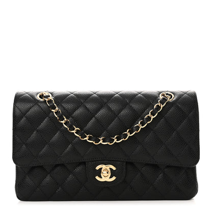 Chanel Caviar Quilted Medium Double Flap Black 1 of 11