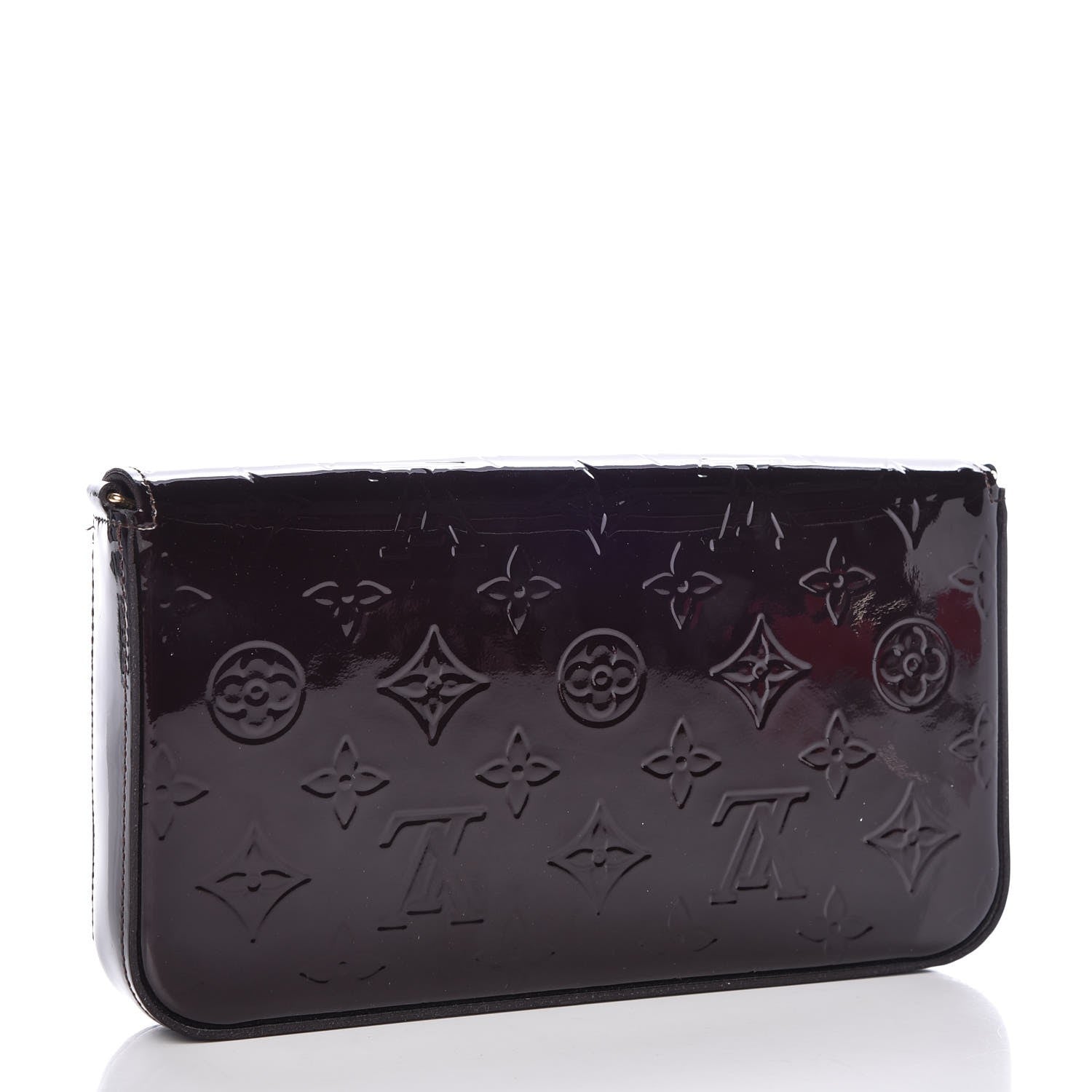 Louis Vuitton Vernis Pochette Felicie Chain Wallet Amarante 3 of 8