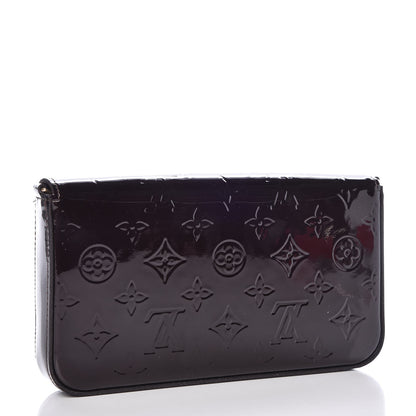Louis Vuitton Vernis Pochette Felicie Chain Wallet Amarante 3 of 8