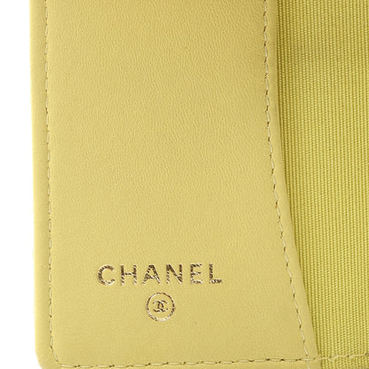 Chanel Lambskin Quilted 4 Key Holder Yellow 5 of 9