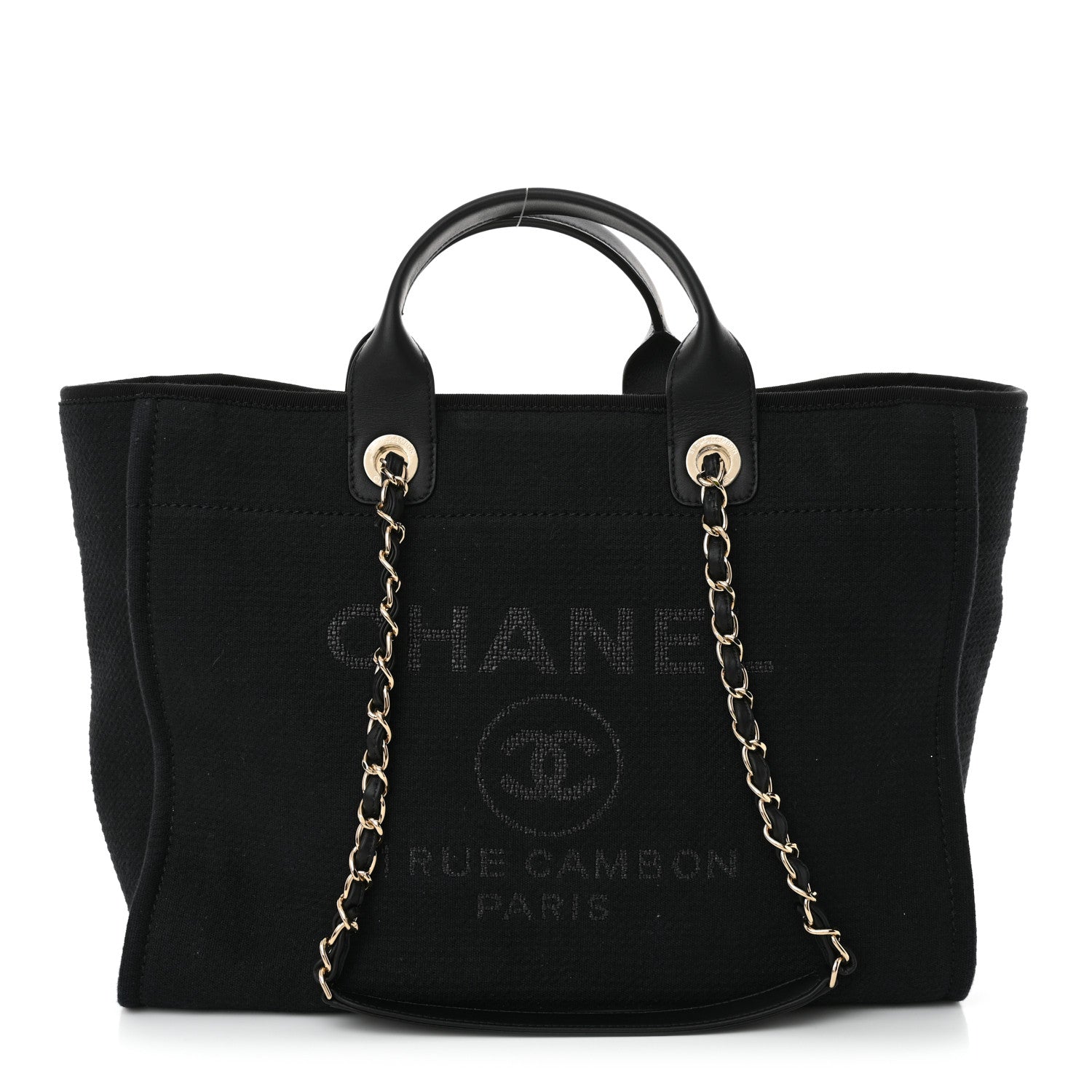 Chanel Mixed Fibers Medium Deauville Black 1 of 12