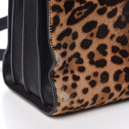 Saint Laurent Pony Effect Calfskin Leopard Print Baby Supple Sac De Jour 9 of 25