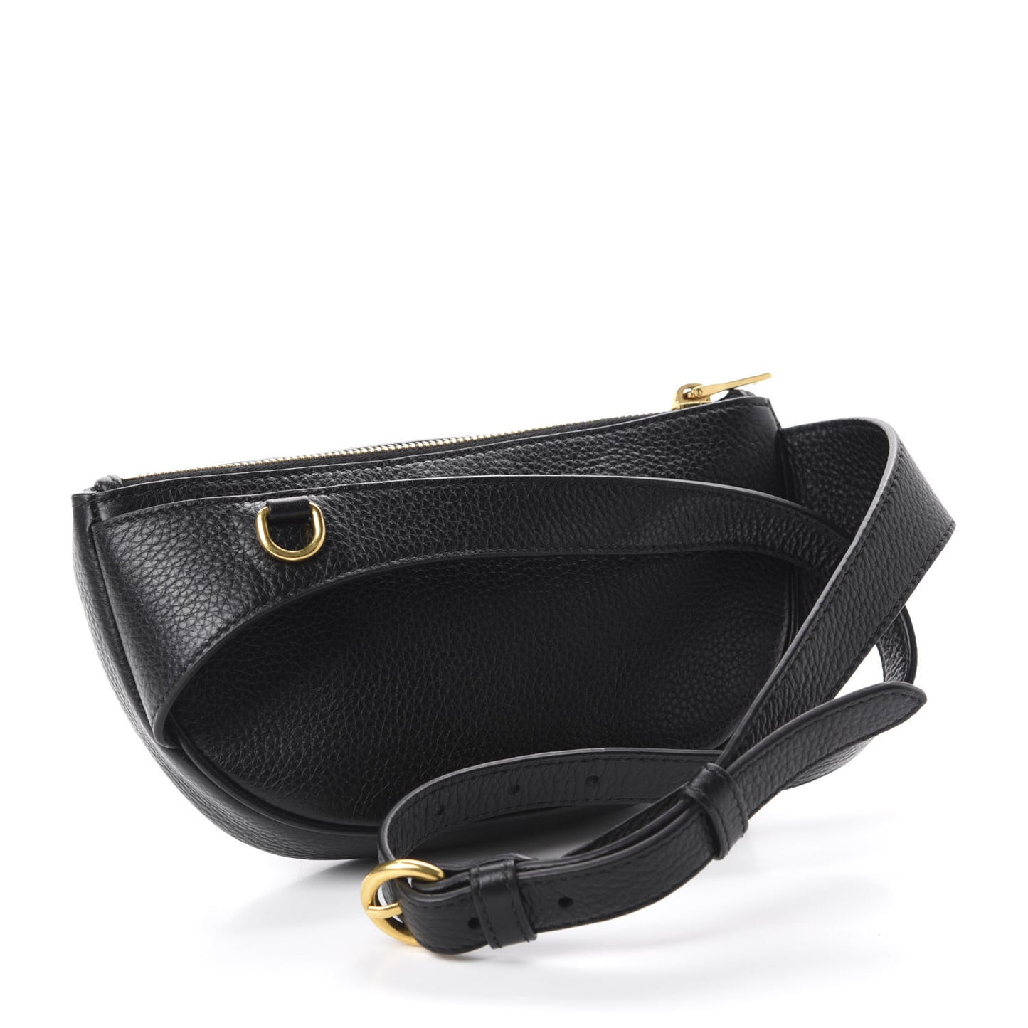 Vitello Daino Small Belt Bag Black