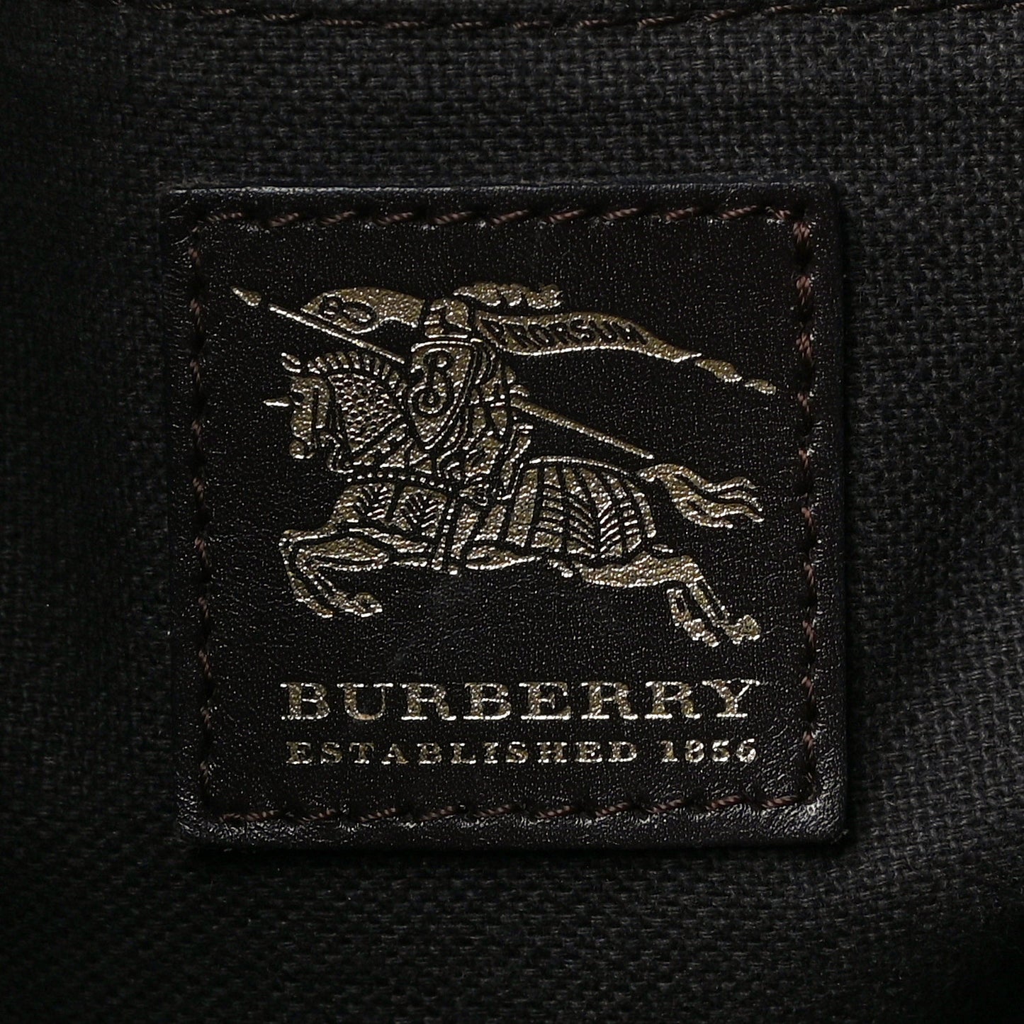 Haymarket Check Buckle Shoulder Bag Dark Brown