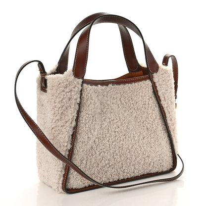 Stella McCartney Mat Eco Alter Nappa Alter Shearling Tote Oat 4 of 9