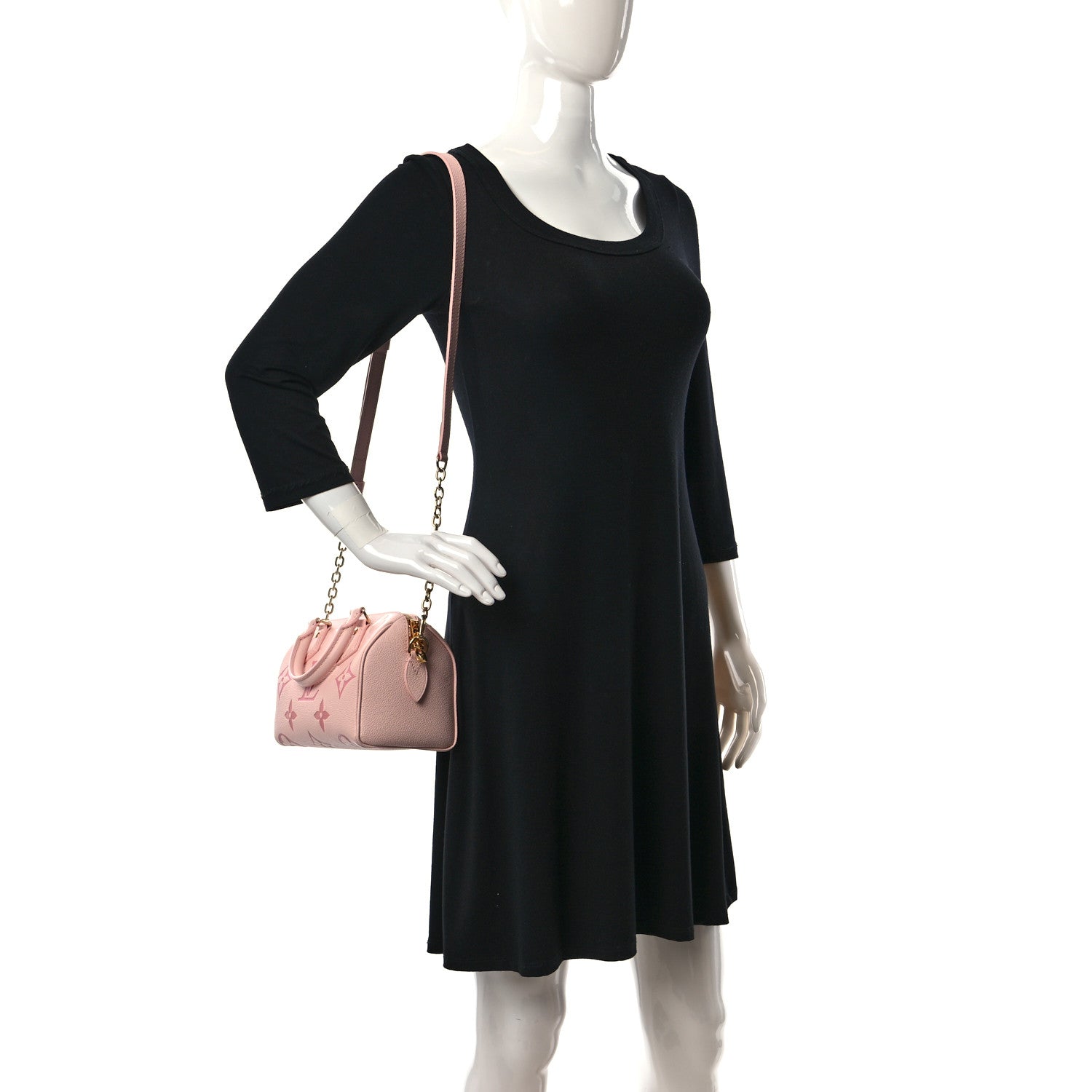 Louis Vuitton Empreinte Monogram Giant Speedy Bandouliere 20 Degrade Rose Pink 2 of 8