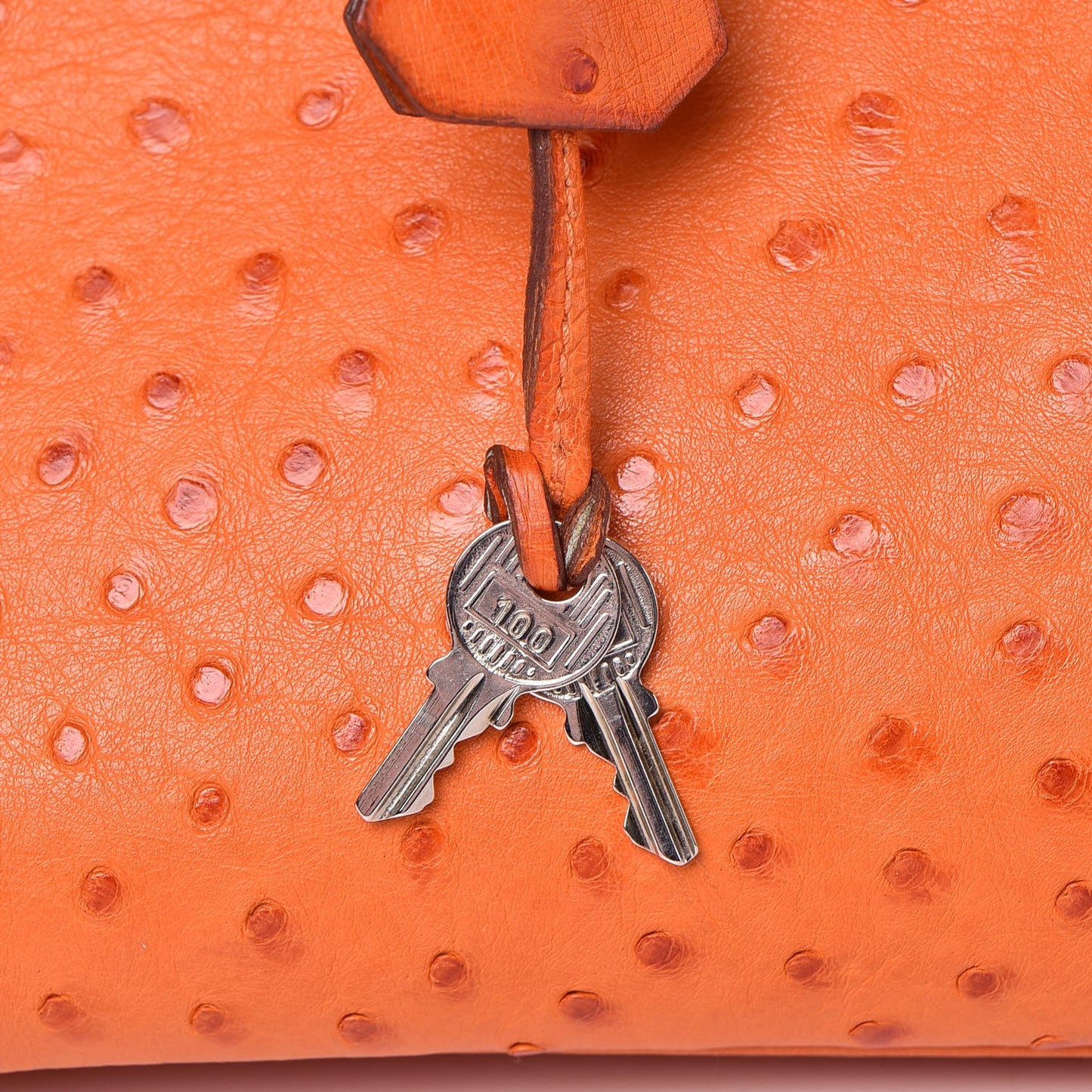 Ostrich Birkin 35 Orange