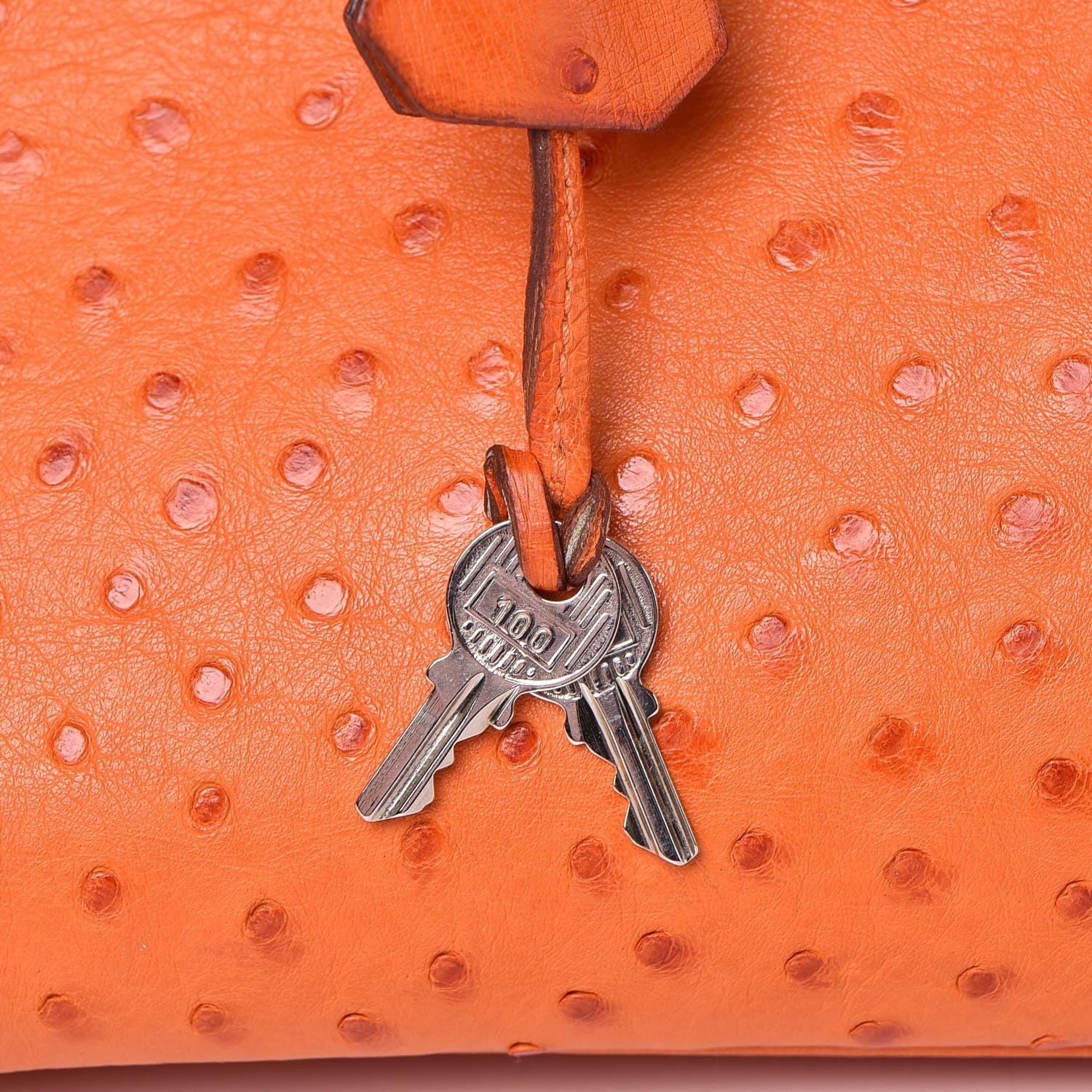 Hermes Ostrich Birkin 35 Orange 23 of 33