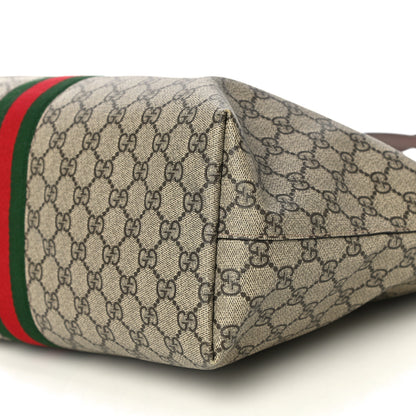 Gucci GG Supreme Monogram Medium Ophidia Shopping Tote Brown 10 of 15