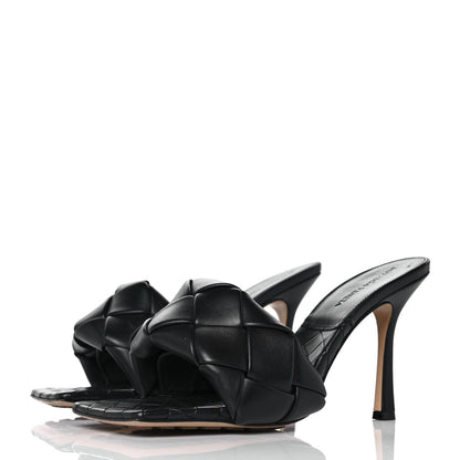 Bottega Veneta Nappa Maxi Intrecciato Lido Mule Sandals 40.5 Black 3 of 7
