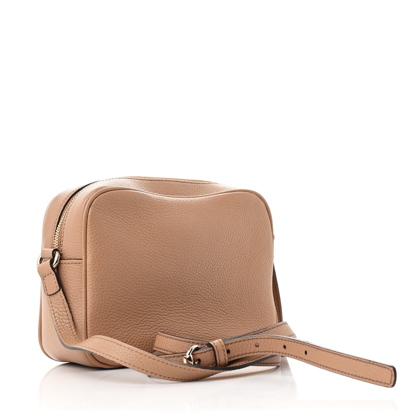 Pebbled Calfskin Small Soho Disco Bag Camelia