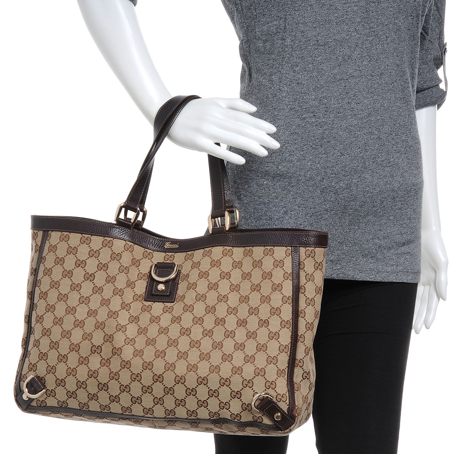 Monogram Large Abbey Tote Ebony
