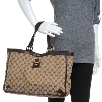 Gucci Monogram Large Abbey Tote Ebony 2 of 7