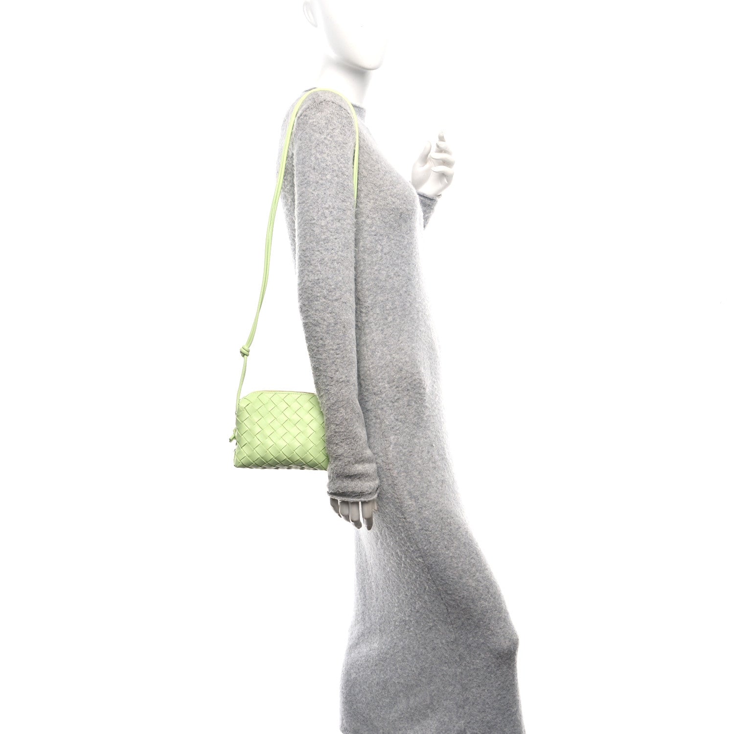 Bottega Veneta Nappa Intrecciato Mini Loop Camera Bag Fennel 2 of 9