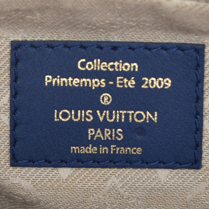 Louis Vuitton Supple Calfskin Paname Take Off Flight Bag Blue 7 of 8