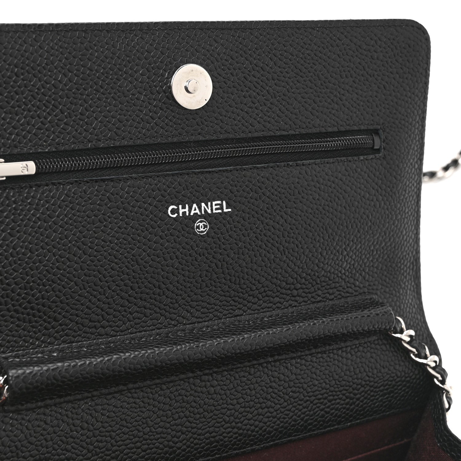 Chanel Caviar Quilted Wallet on Chain WOC Black 6 of 11