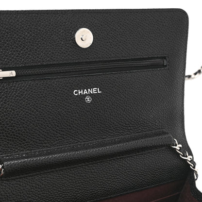 Chanel Caviar Quilted Wallet on Chain WOC Black 6 of 11