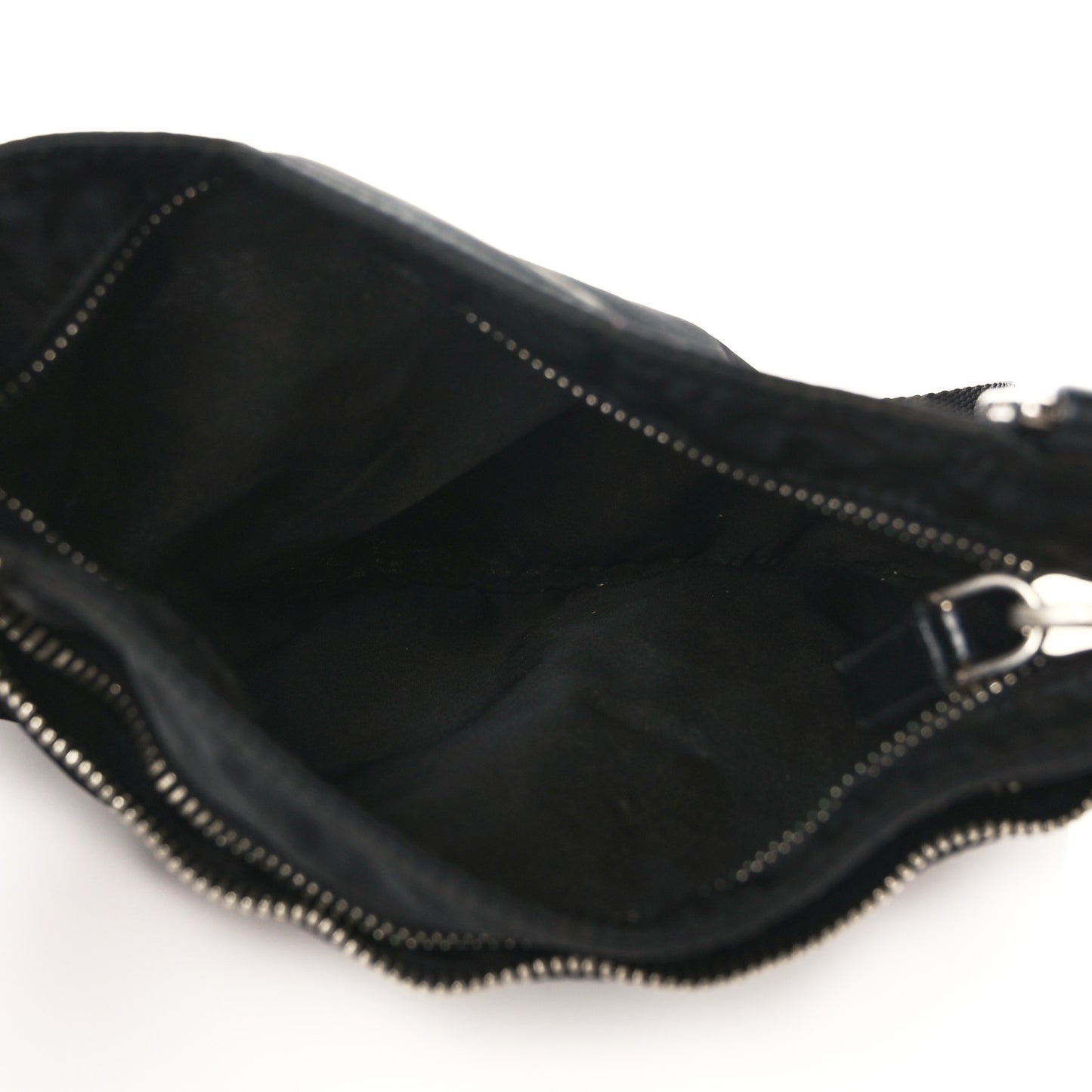 Nylon Vela Flat Messenger Bag Black