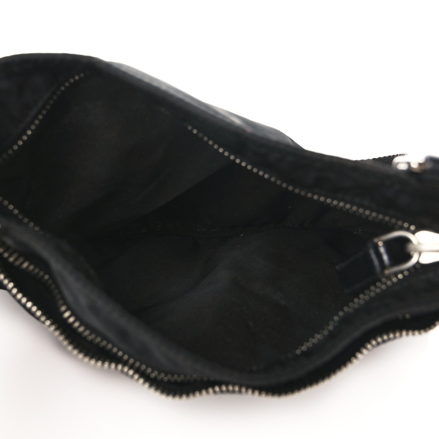 Prada Nylon Vela Flat Messenger Bag Black 5 of 11