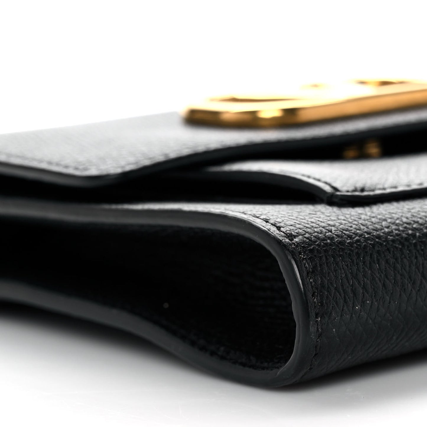 Calfskin VLogo Crossbody Bag Black