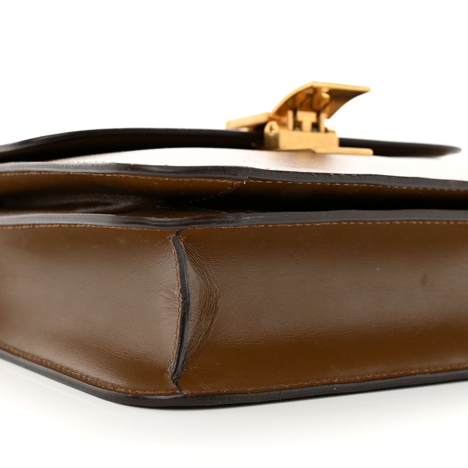 Celine Box Calfskin Teen Classic Box Flap Bag Camel 9 of 13