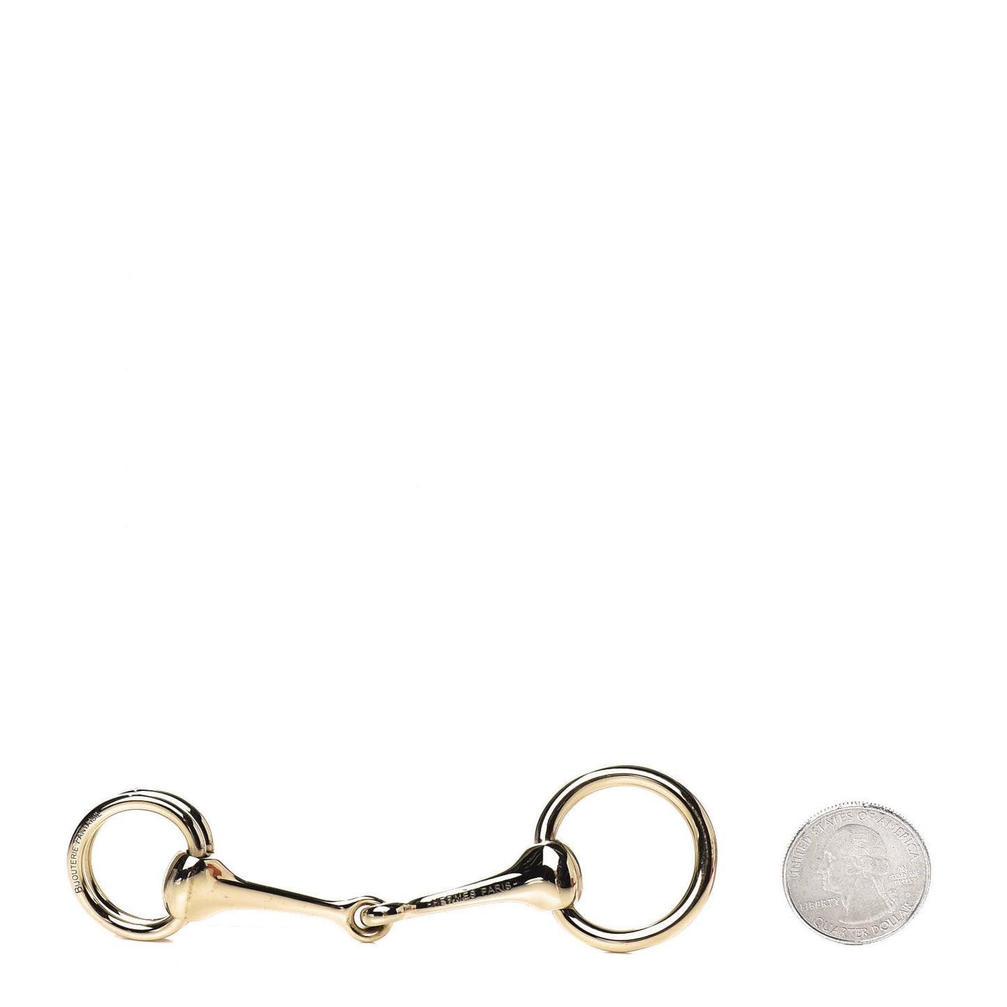 Permabrass Mors Scarf Ring Gold