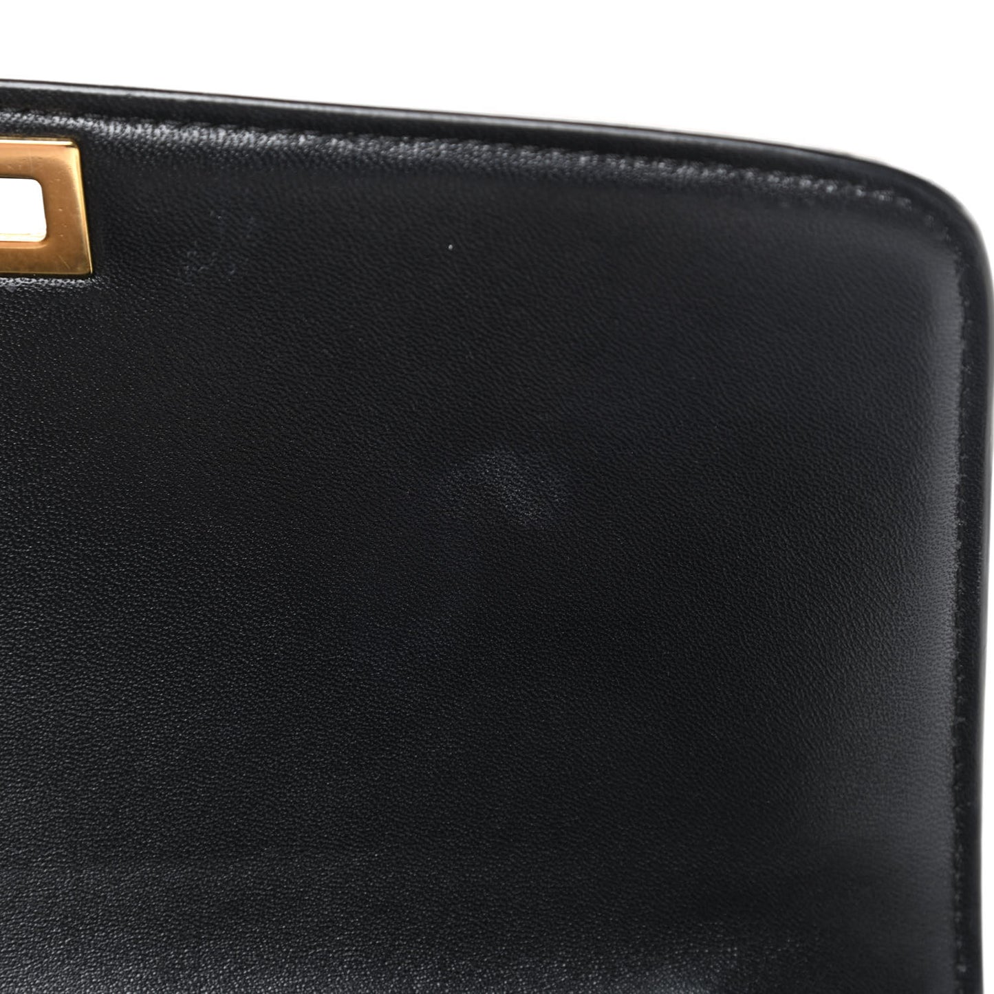 Box Calfskin Medium Classic Box Flap Bag Black